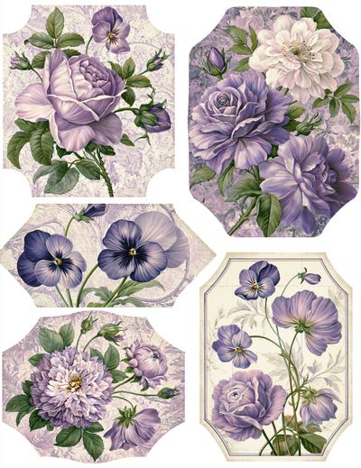 Lavender Floral Botanical Poster.