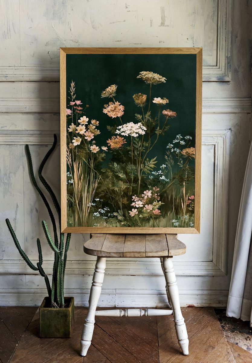 Wildflower Meadow Fine-Art Print. room preview