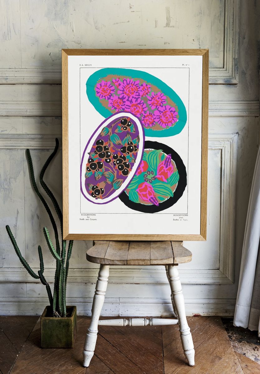 Vintage flower patterns, elegant Art. room preview