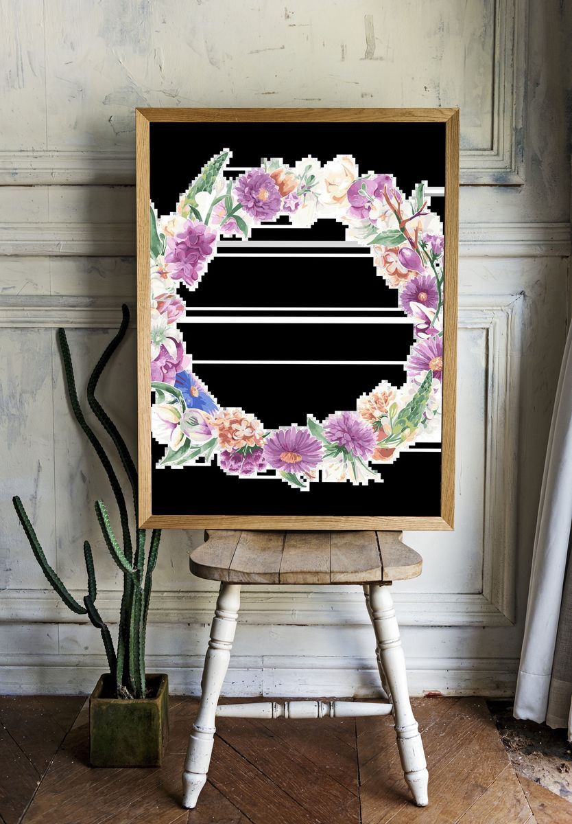 Vintage floral patterns, Art Nouveau. room preview