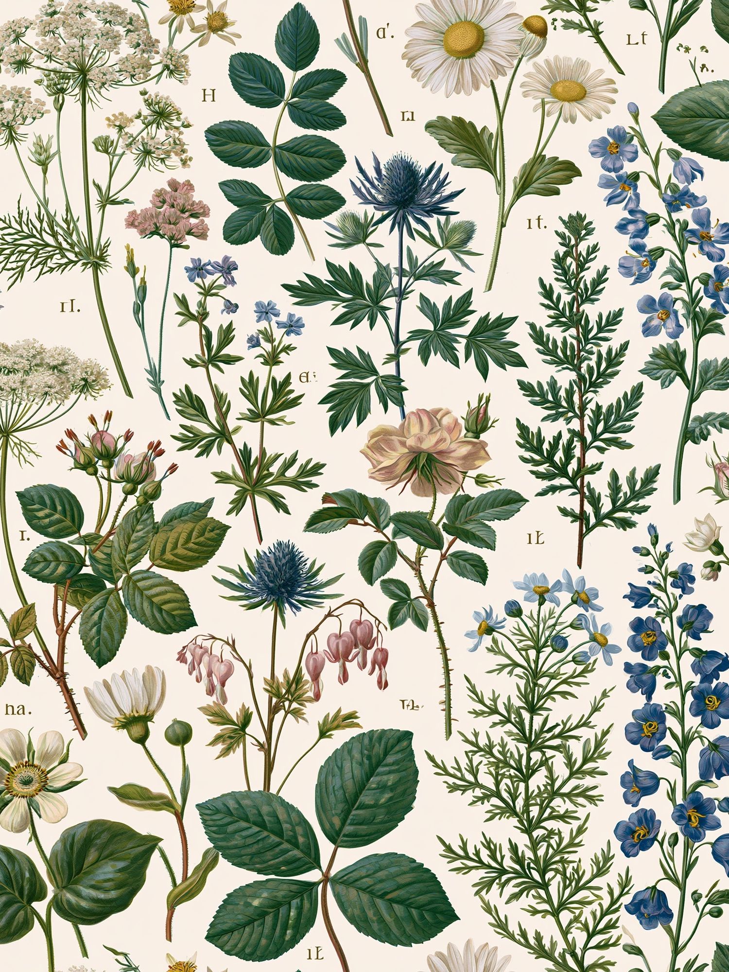 Botanical Herbarium Illustration Poster. poster — botanical art