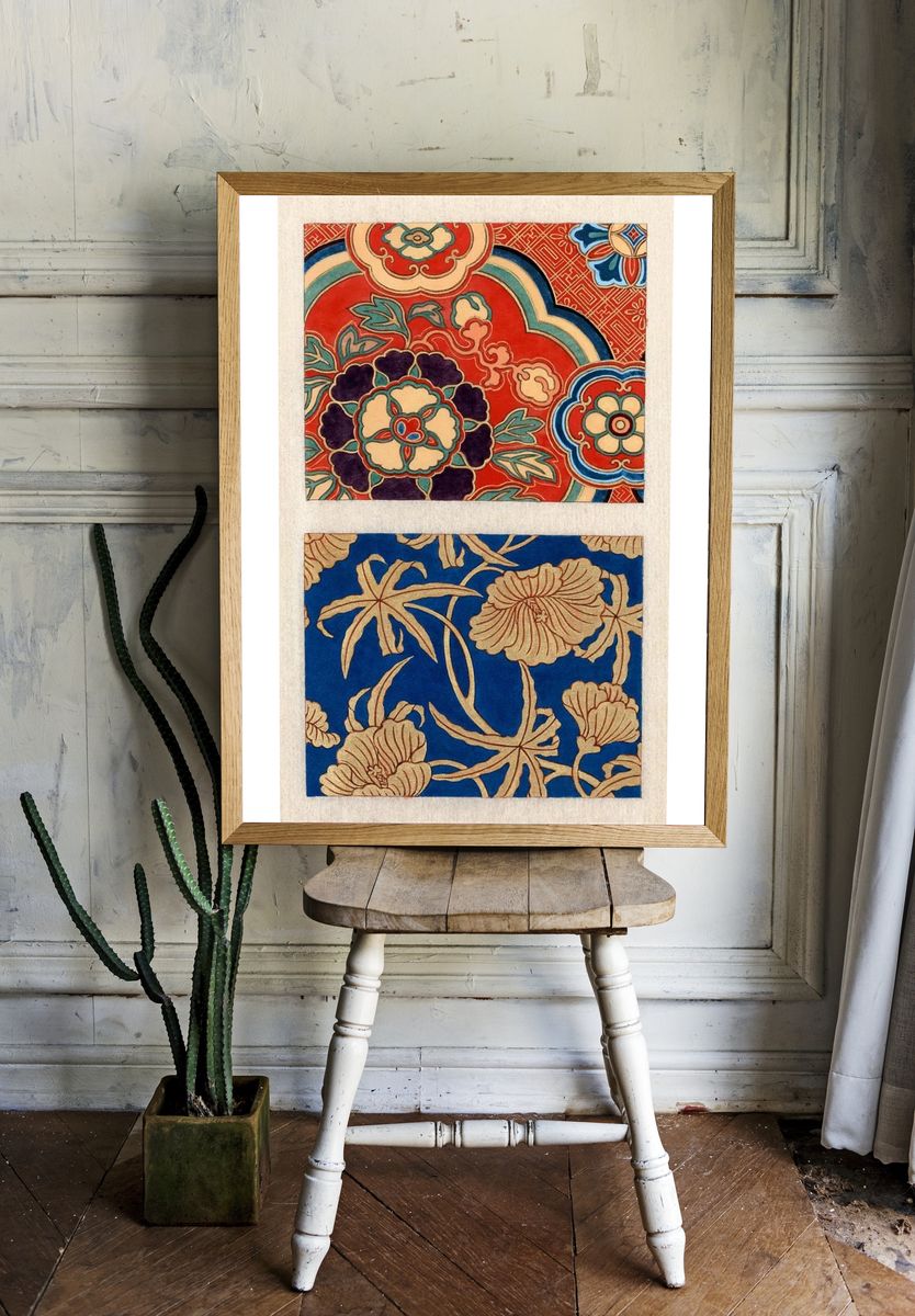 Ito Nishiki Kimono Pattern — Art Print. — room view 1