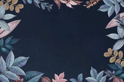 Blank colorful leaf patterned background. poster