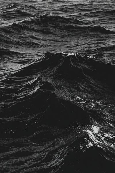 Black Ocean Waves