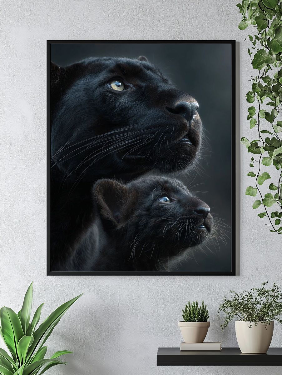 Majestic Black Panthers Poster. — room view 4