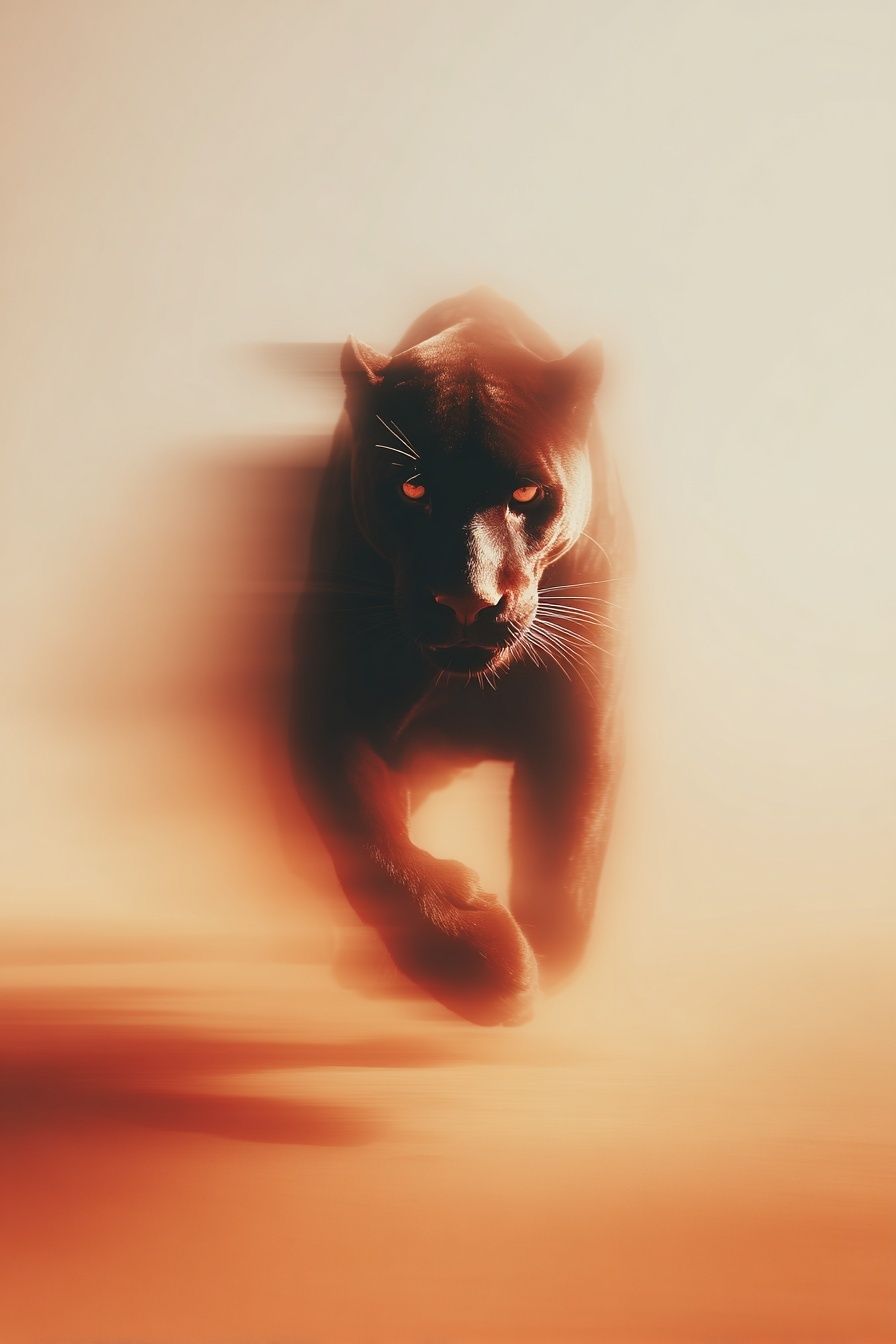 Black Panther Motion Poster. poster — animals art