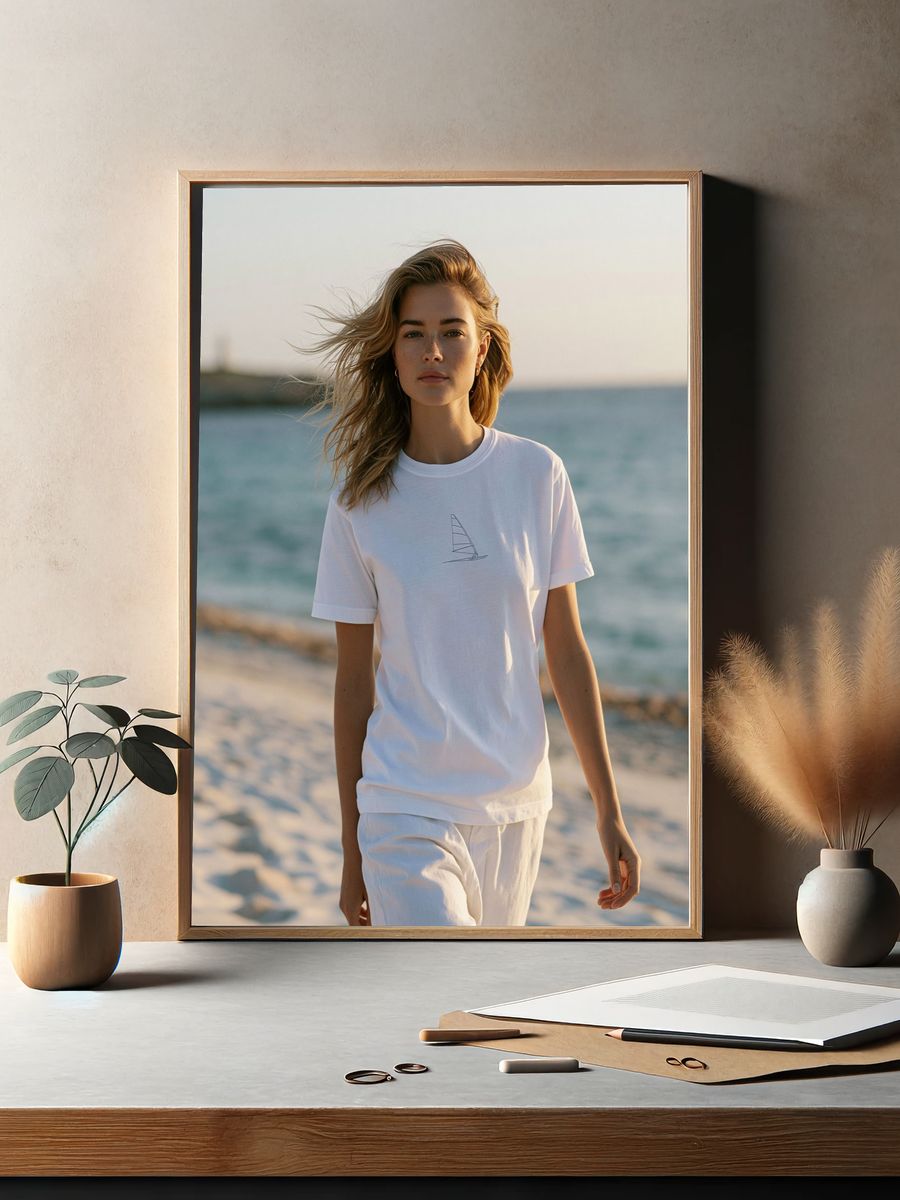 Beach Portrait Photography Poster. — room view 2