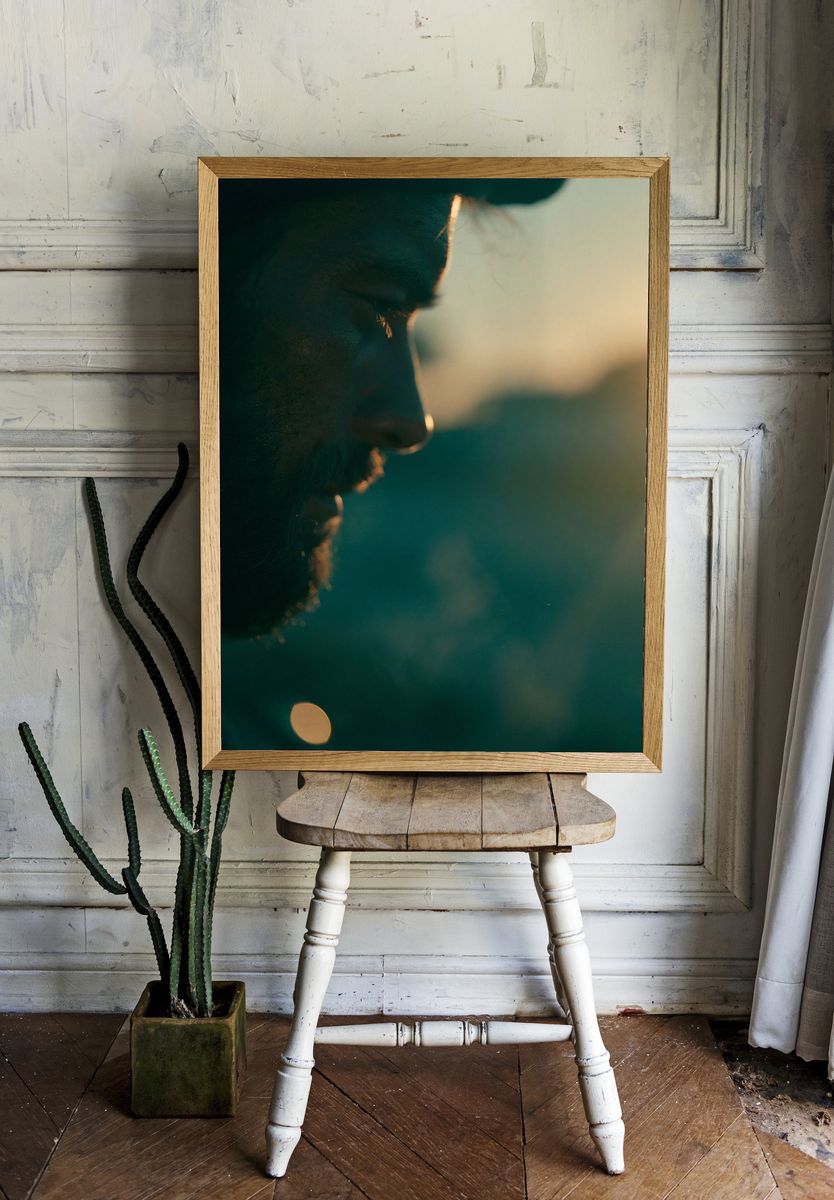 Backlit Profile Portrait Photography Poster. — room view 1