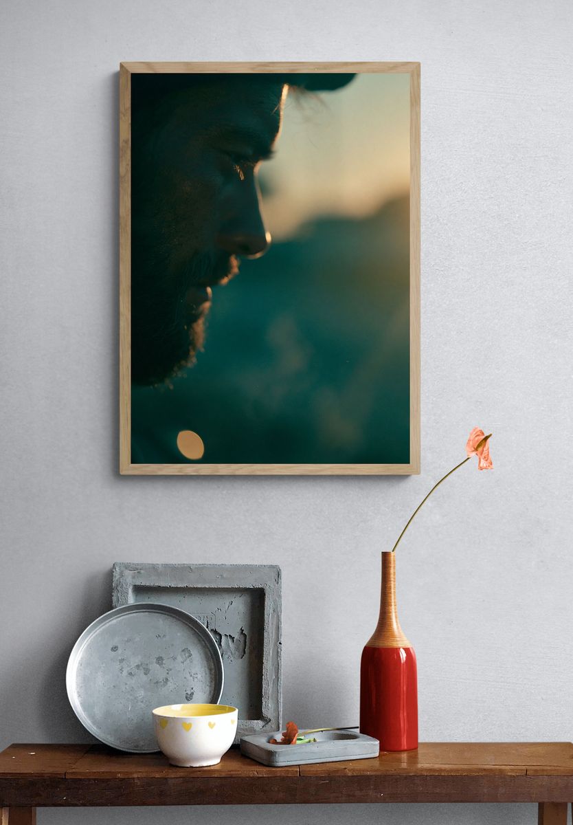 Backlit Profile Portrait Photography Poster. — room view 3