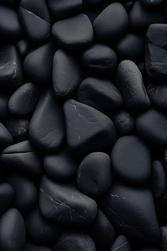 Black Stones — Minimalist Print. poster detail