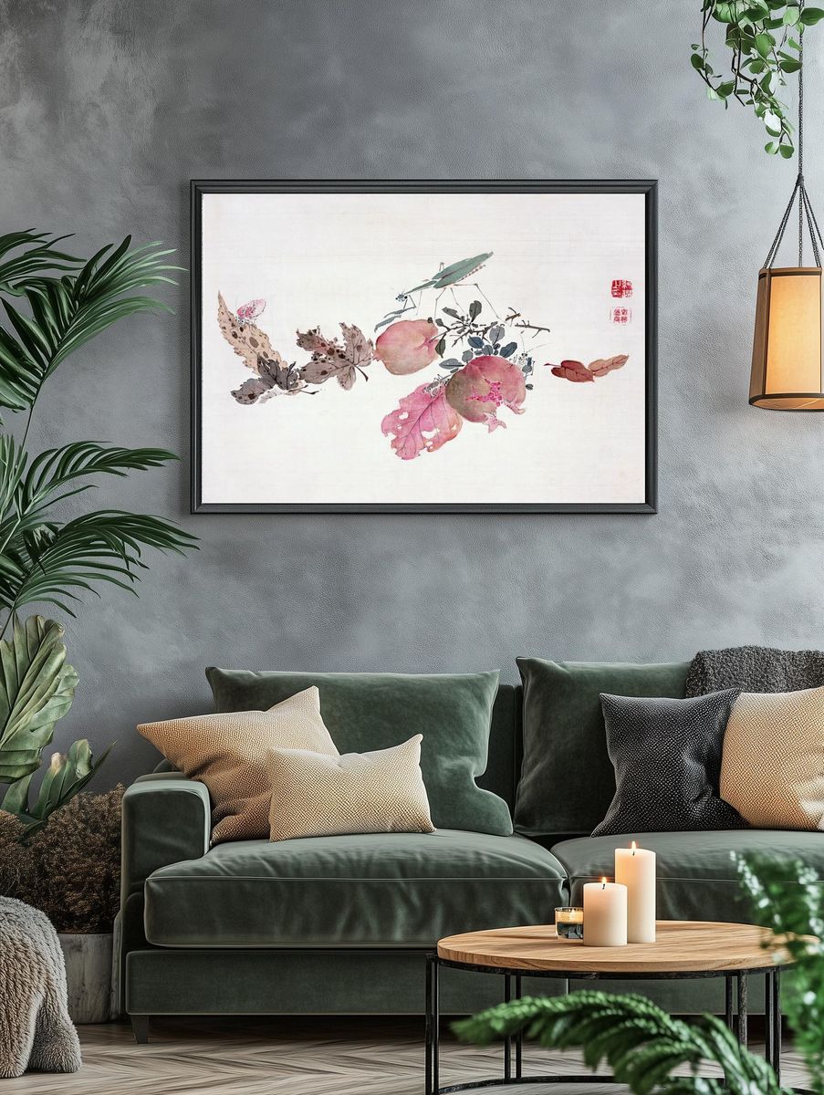 Botanical Still Life — Watercolor Print. — room view 4