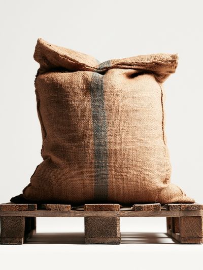 Burlap Sack on Pallet Photography Poster.