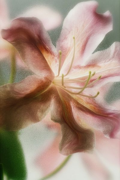 Delicate Pink Flower — Botanical Print. poster