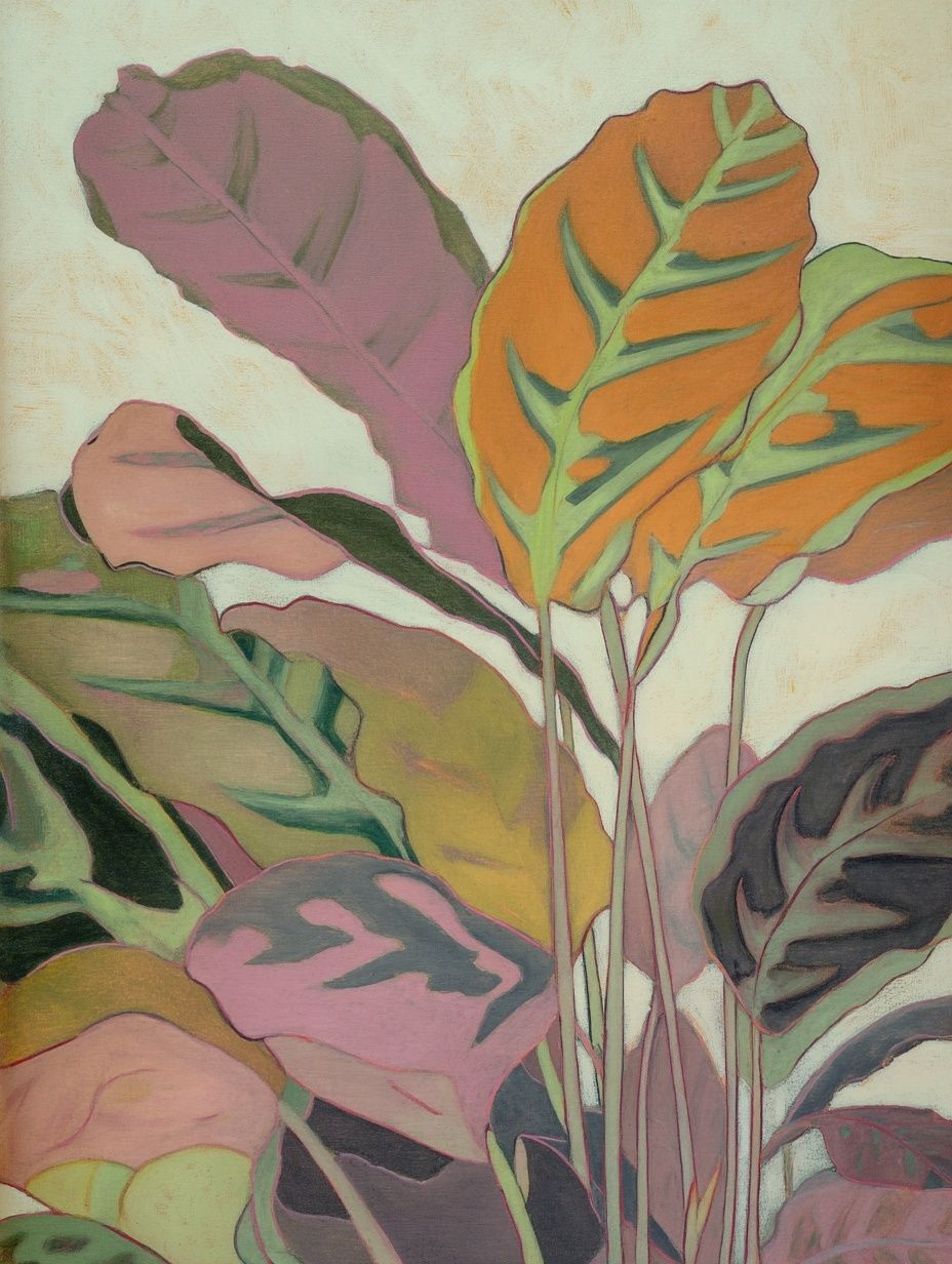 Colorful Leaves — Botanical Print. poster — botanical art