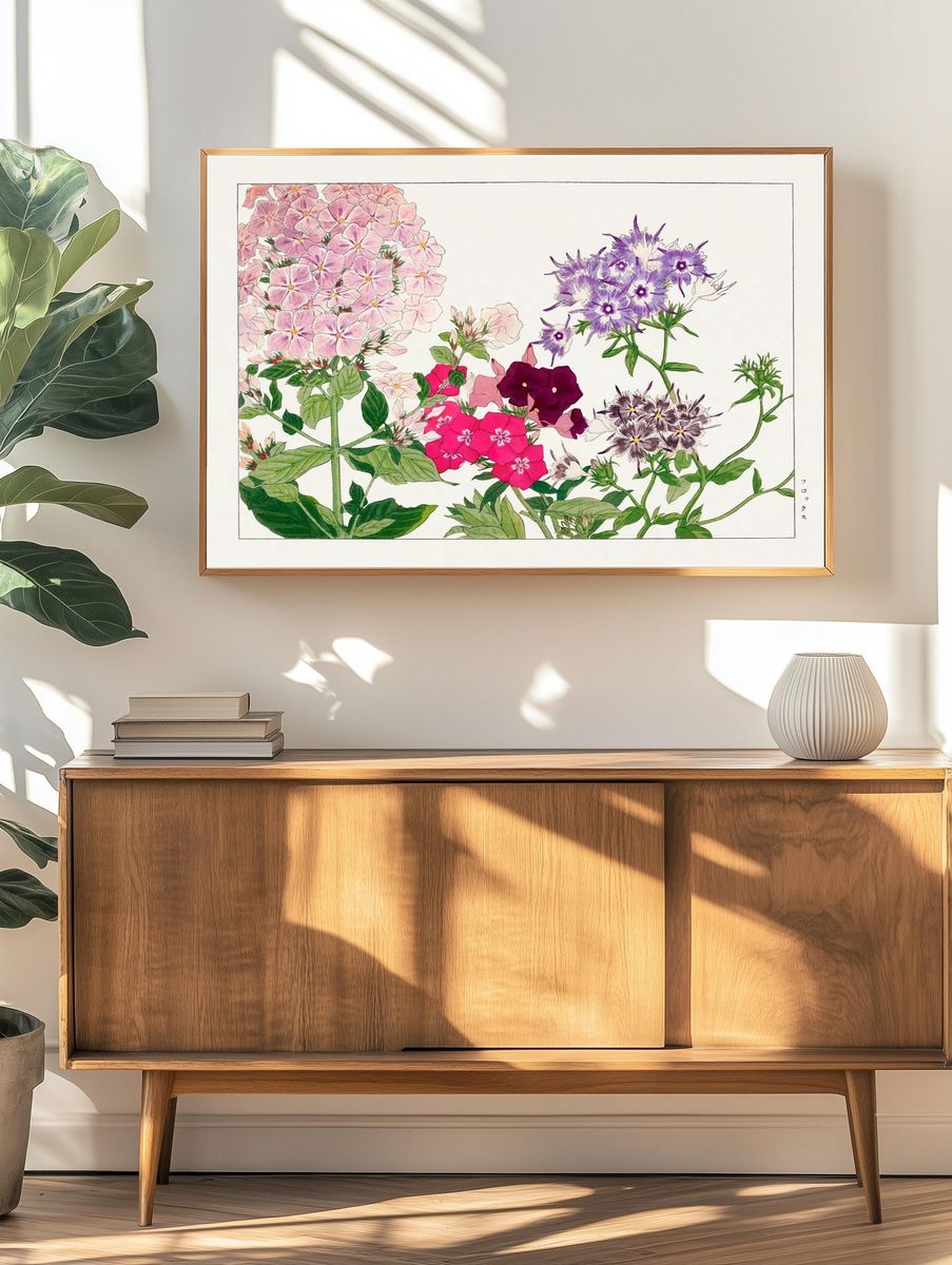 Floral Botanical Print. — room view 3