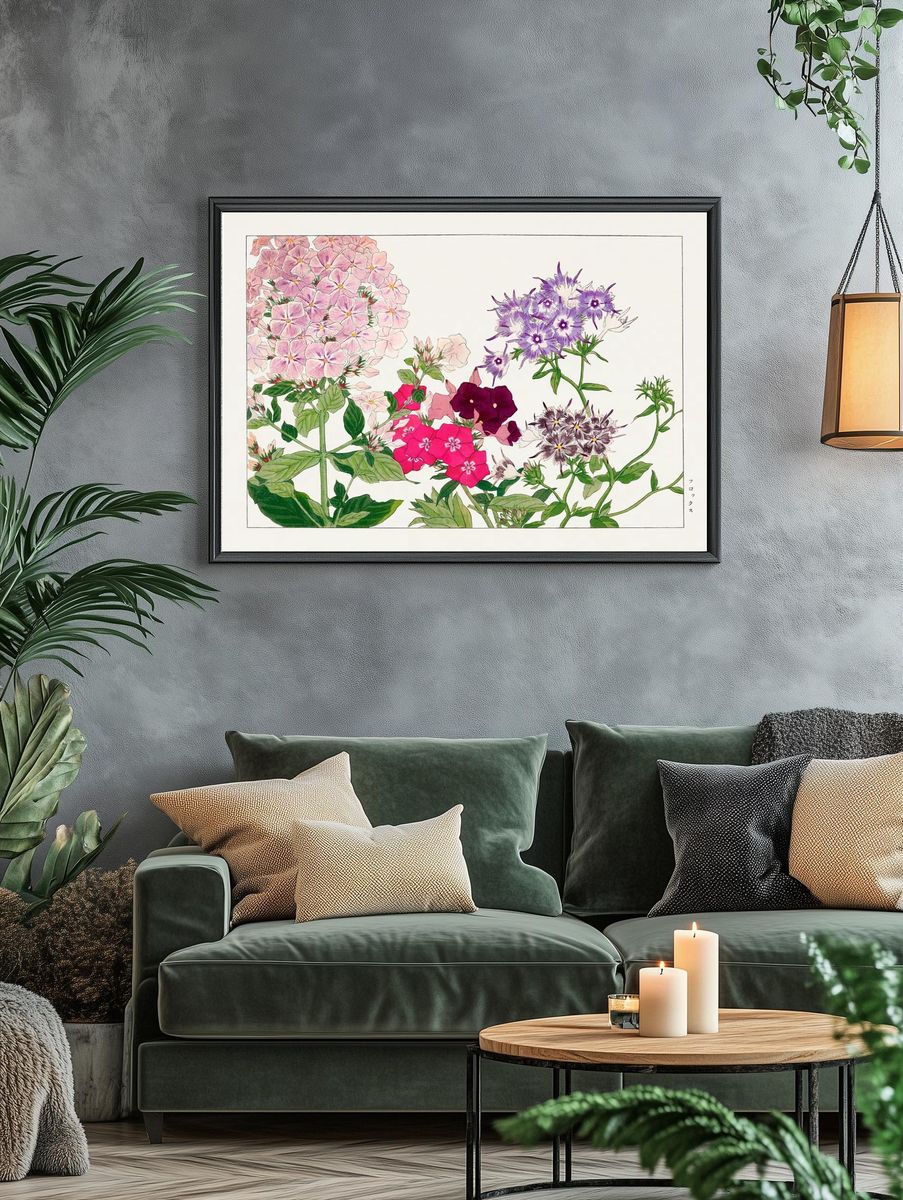 Floral Botanical Print. — room view 4