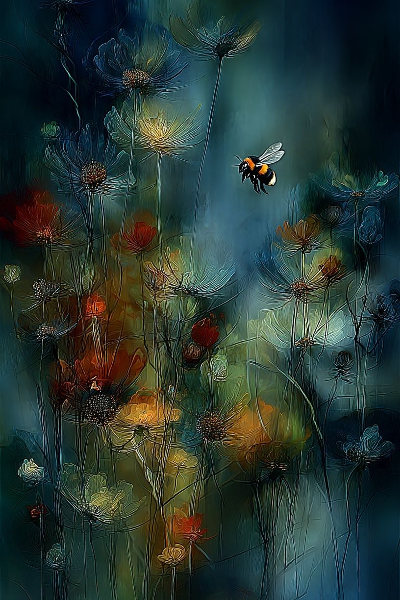 Floral Dreamscape — Botanical Print. poster — botanical art