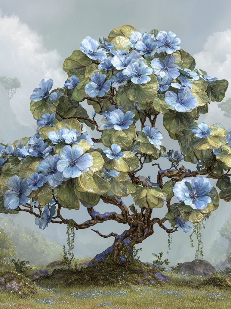 Floral Camellia Pattern Poster. poster detail