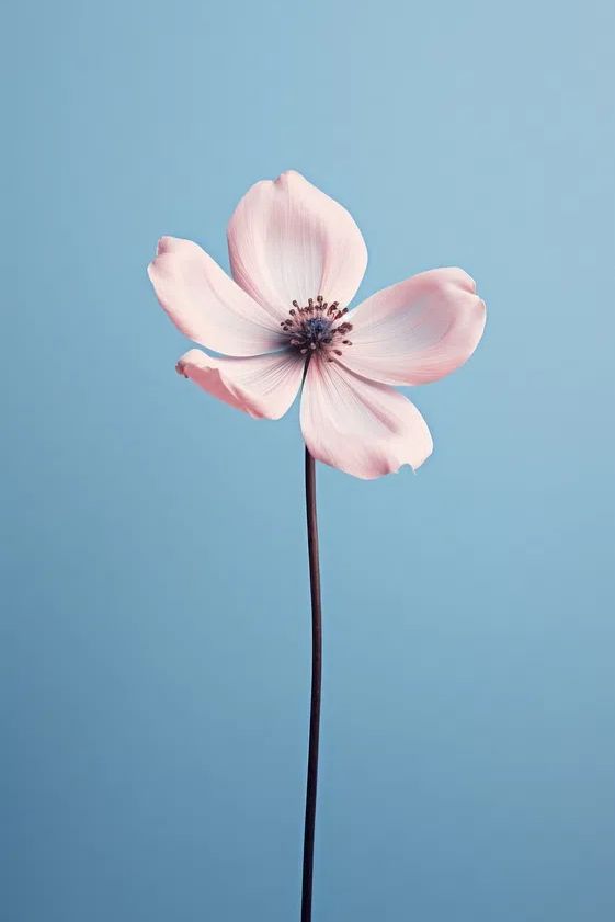 Pink Flower — Botanical Print. poster detail