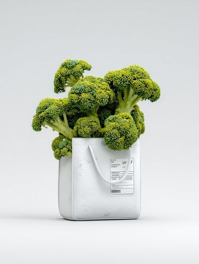Broccoli in Tote Bag