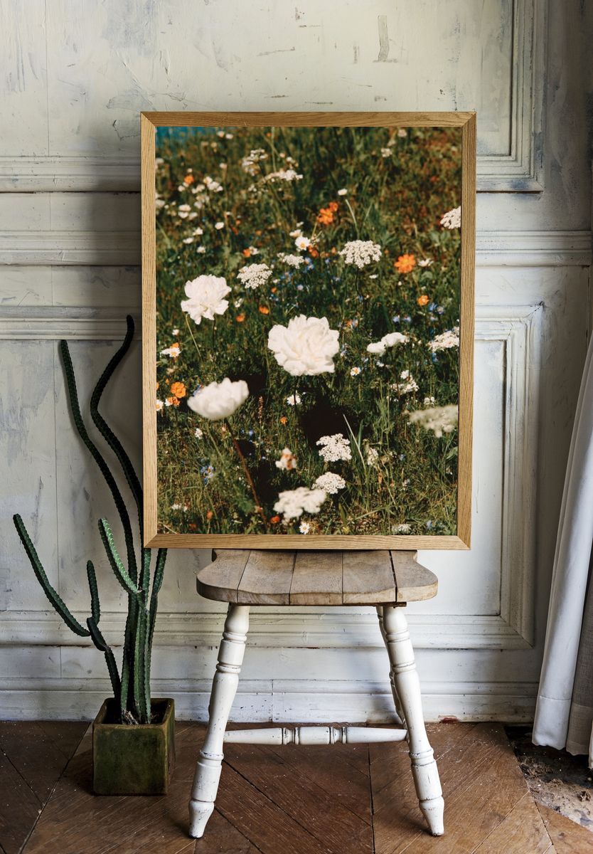 Wildflower Meadow — Botanical Print. — room view 1