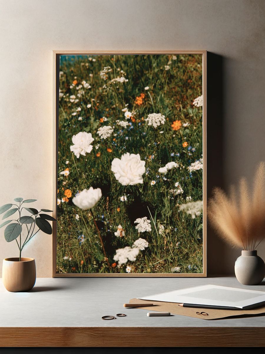 Wildflower Meadow — Botanical Print. — room view 2