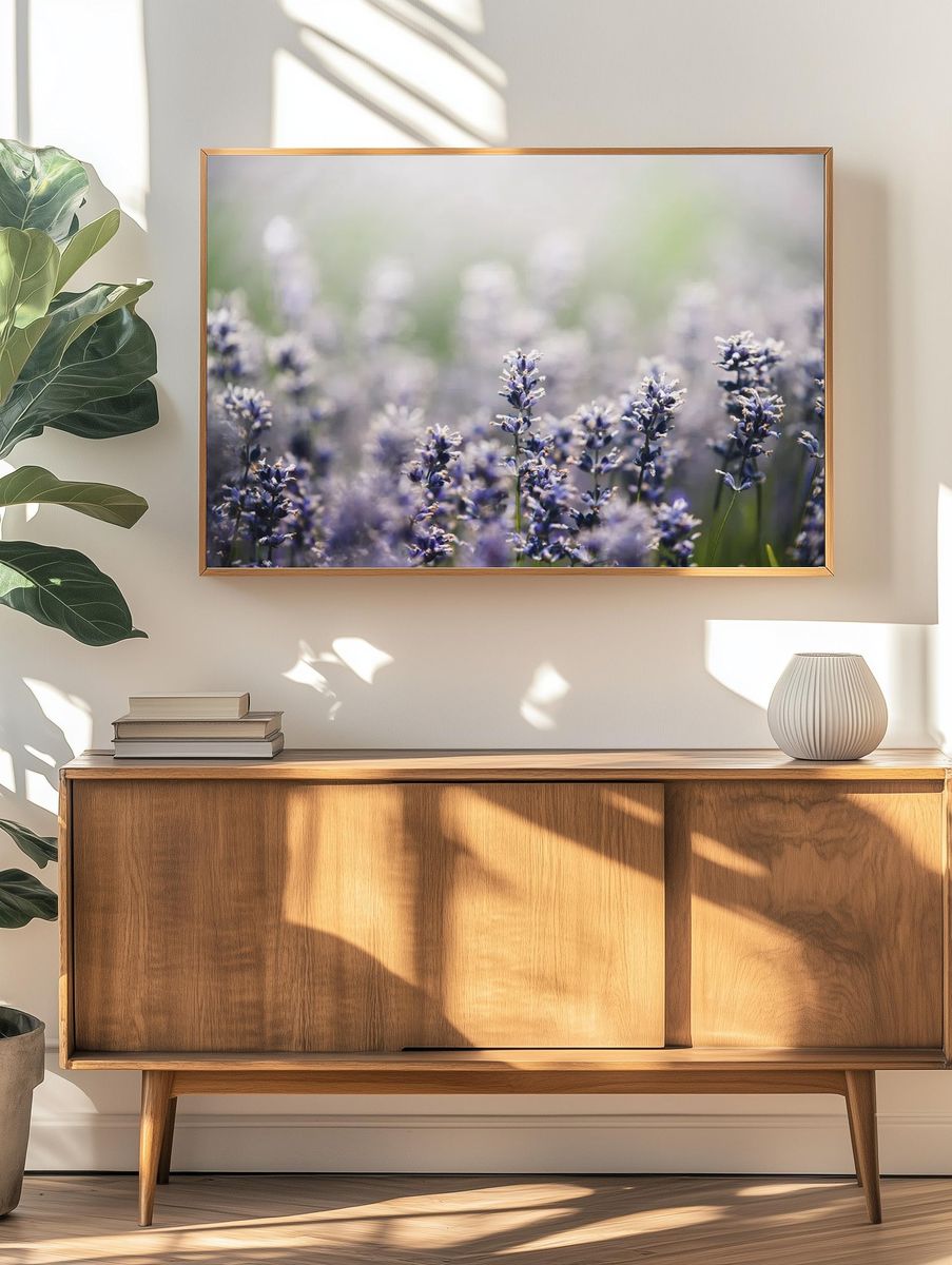 Lavender Field — Botanical Print. — room view 3