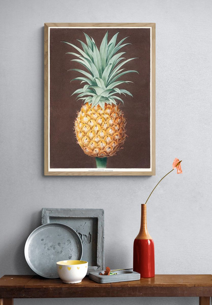 Pineapple Botanical Print. — room view 3