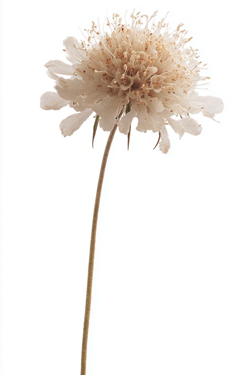 Delicate White Flower — Botanical Print. poster — botanical art