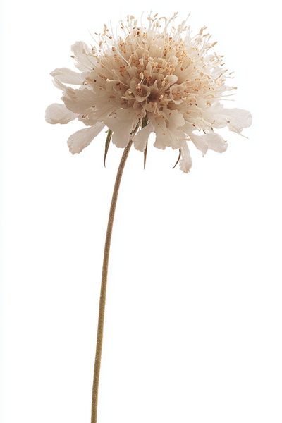 Delicate White Flower — Botanical Print. poster