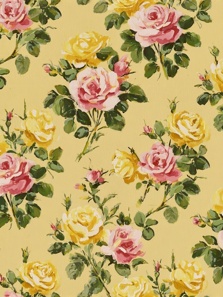 Yellow Floral Roses — Botanical Print. poster detail