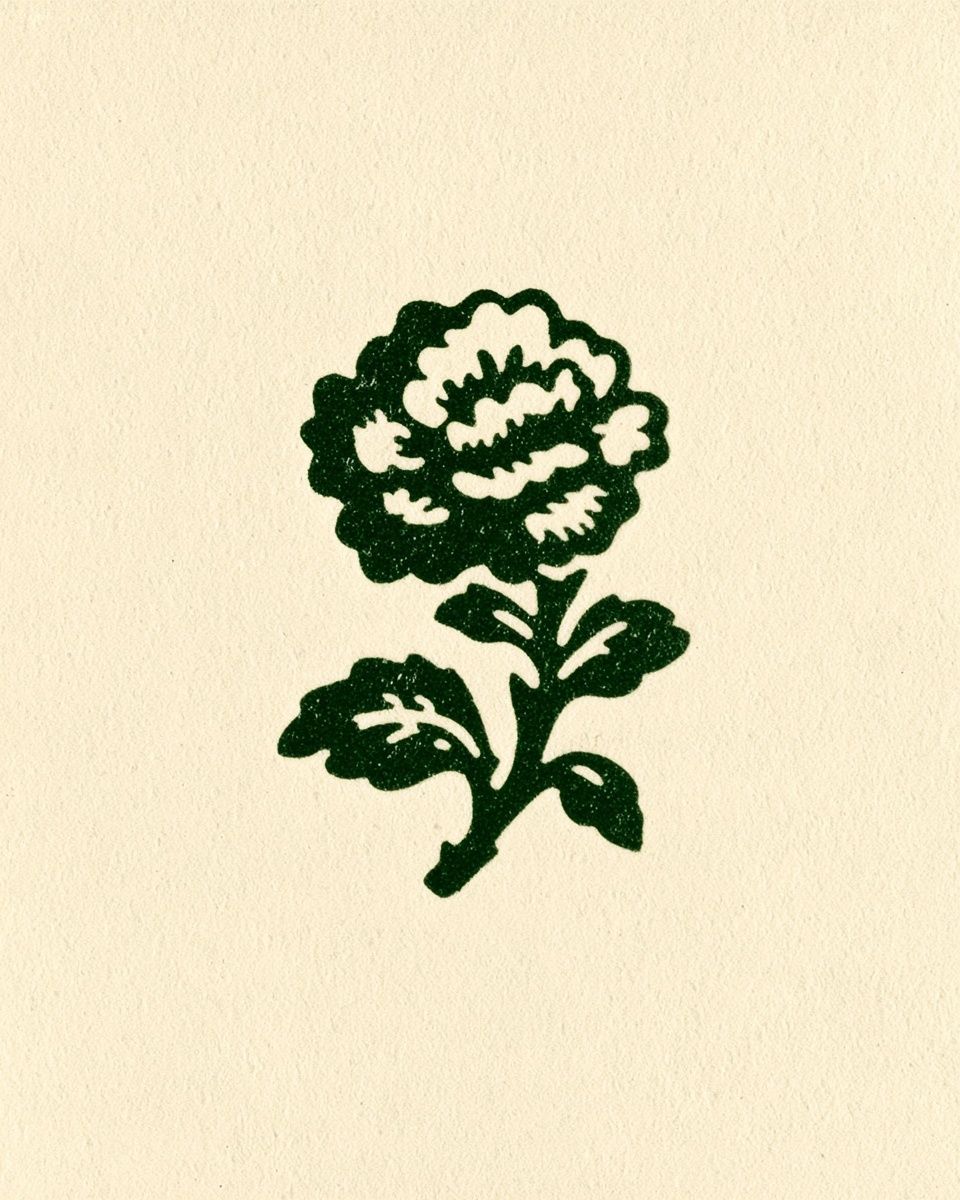 Green Floral Illustration Poster. poster — botanical art