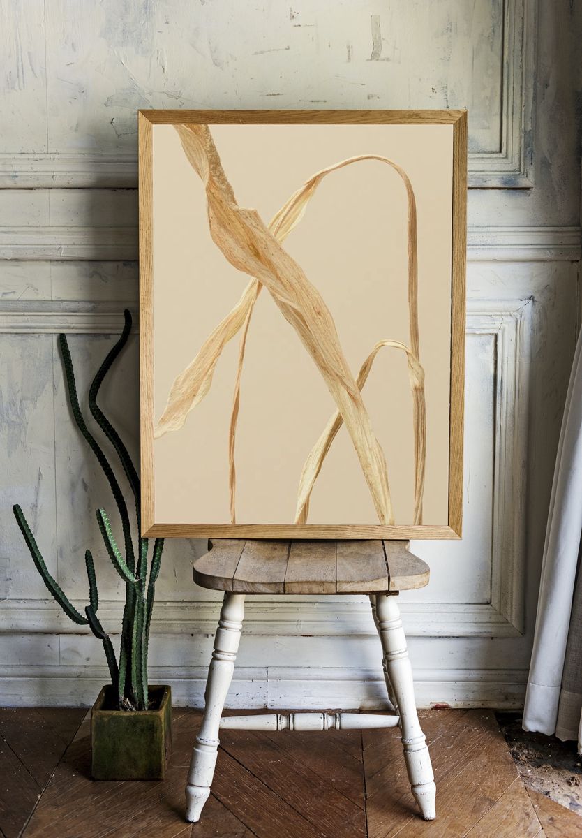 Dried Leaves — Botanical Print. — room view 1