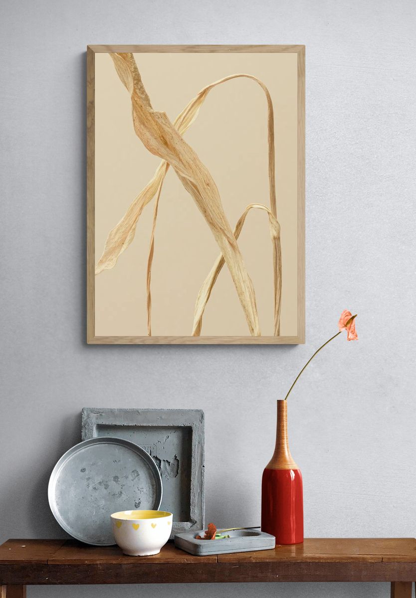Dried Leaves — Botanical Print. — room view 3