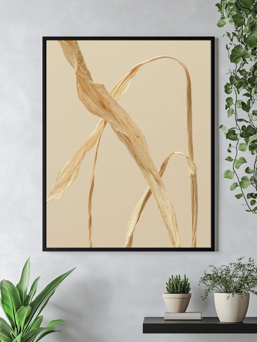 Dried Leaves — Botanical Print. — room view 4