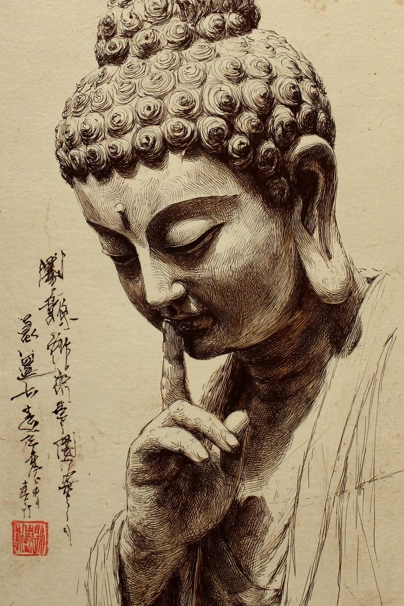 Buddha Meditation — Fine Art Print. poster detail