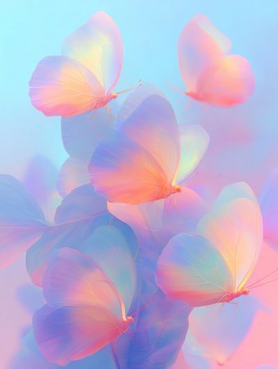 Pastel Butterfly Dream Poster. poster print