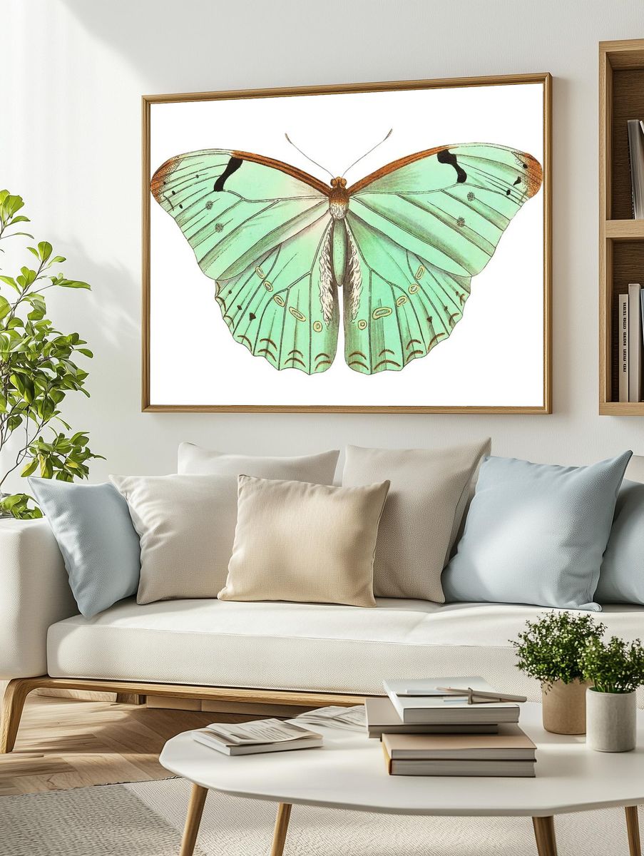Papilio laertes Laertes butterfly illustration. — room view 2