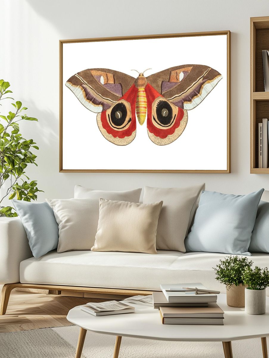 Automeris Janus illustration Naturalist's Miscellany. — room view 2