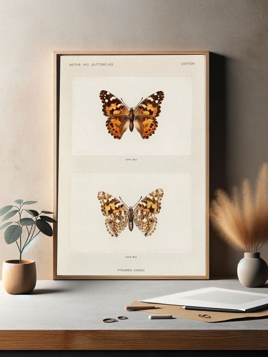 Painted Lady (Pyrameis Cardui). Digitally. — room view 2