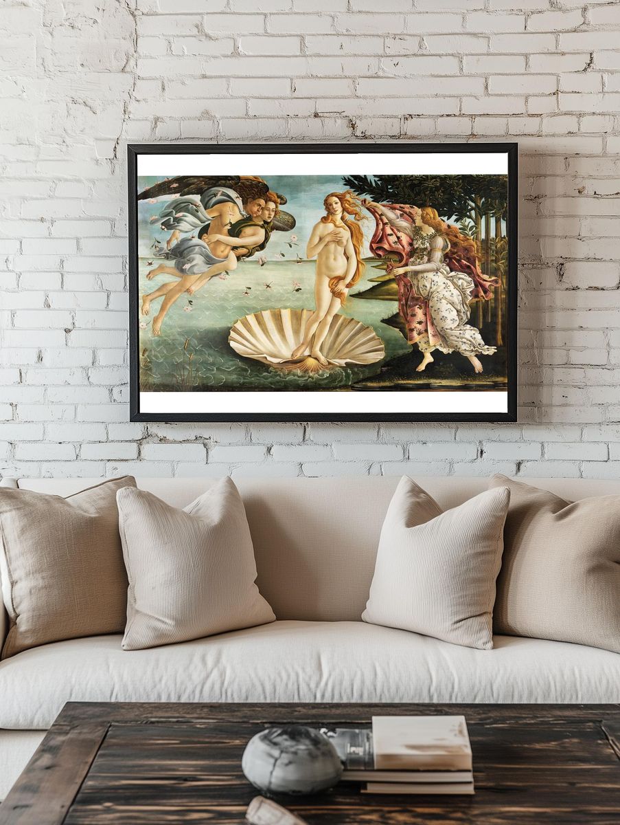 The Birth of Venus — Fine Art Print. — room view 1