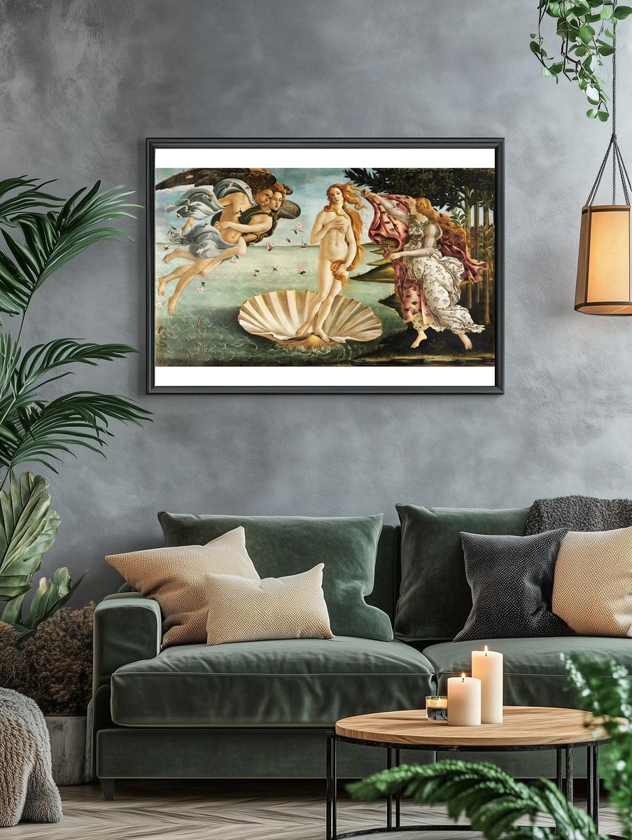 The Birth of Venus — Fine Art Print. — room view 4