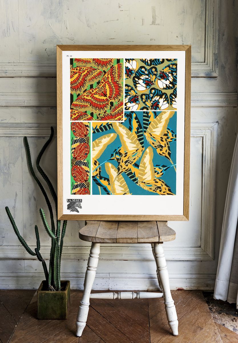 Butterfly Patterns — Vintage Print. room preview