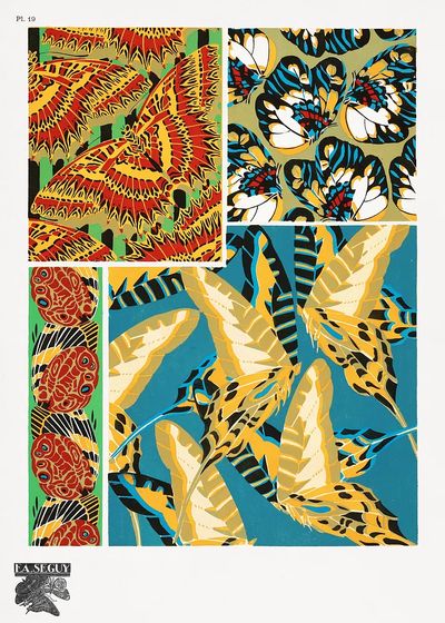 Butterfly Patterns — Vintage Print.