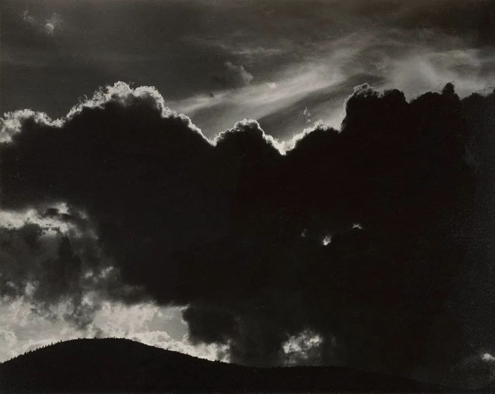 Dramatic Clouds — Black-White Print. poster — photography art