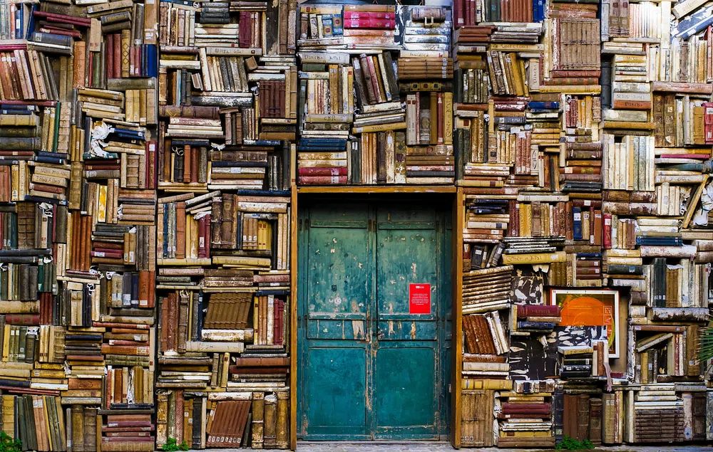 Bookshelf Wall — Photography Print. poster detail
