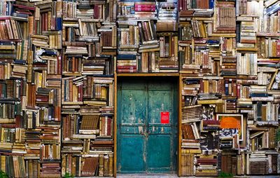 Bookshelf Wall — Photography Print. poster print