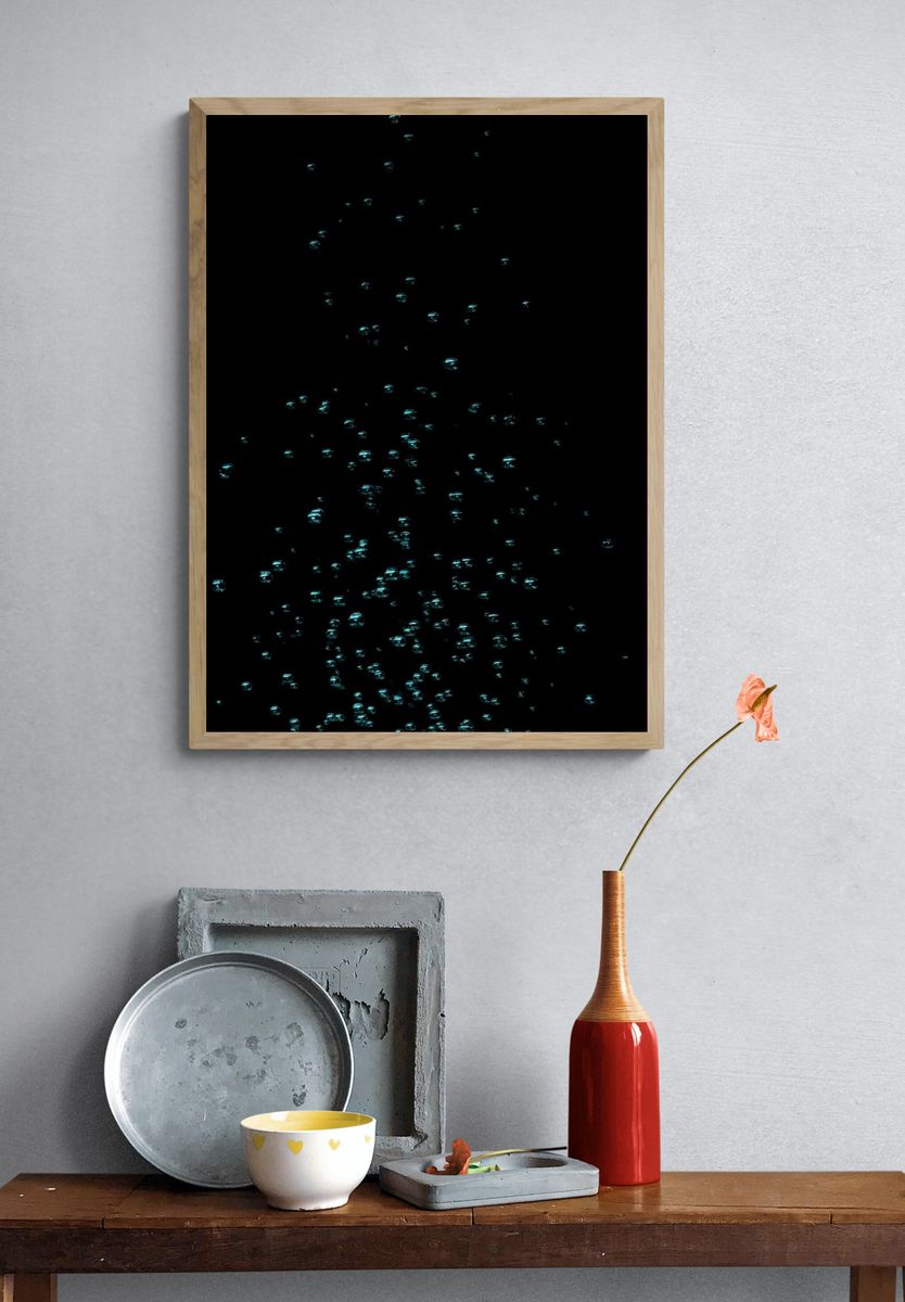 Bubbles in Water — Photography Print. — room view 3