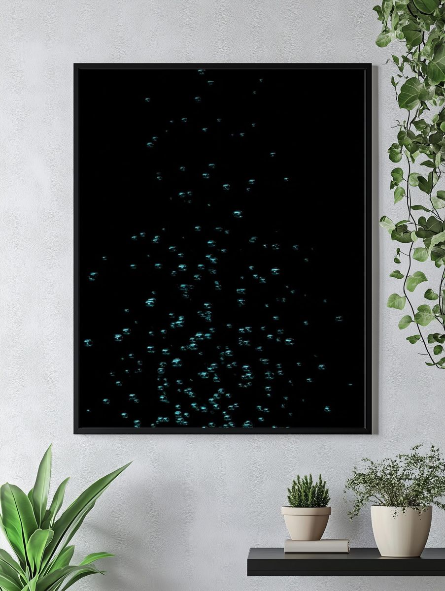 Bubbles in Water — Photography Print. — room view 4