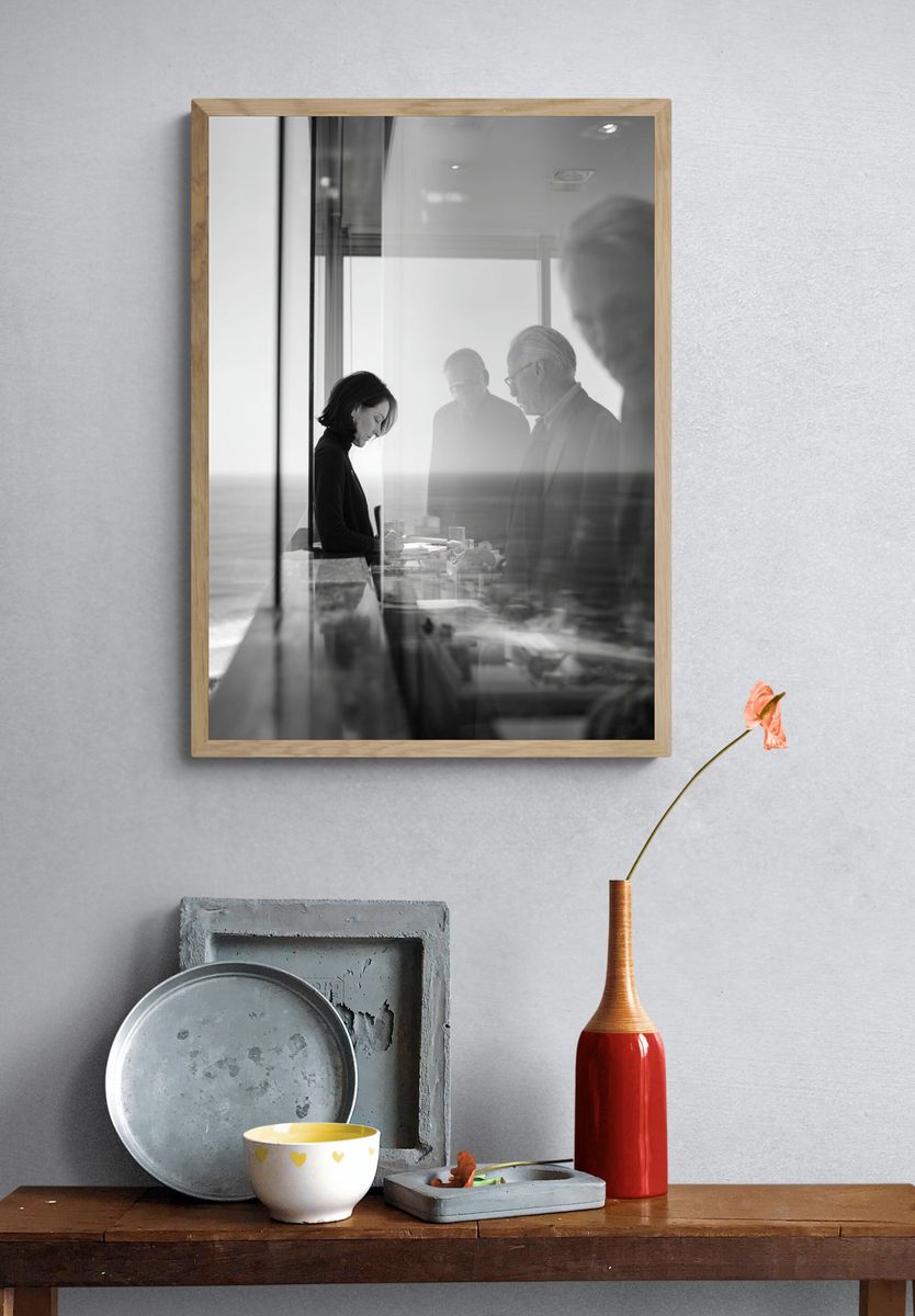 Reflections in Black and White Poster. — room view 3